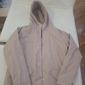 Men's Tan Hooded Jacket